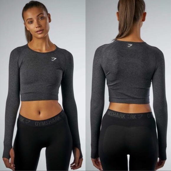 Gymshark Tops - Gymshark long sleeve crop top SMALL